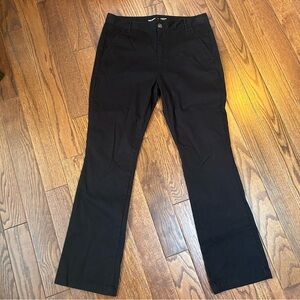 Old Navy Women's Black Boot Cut Stretch High Rise Cotton Twill Pants Size 8